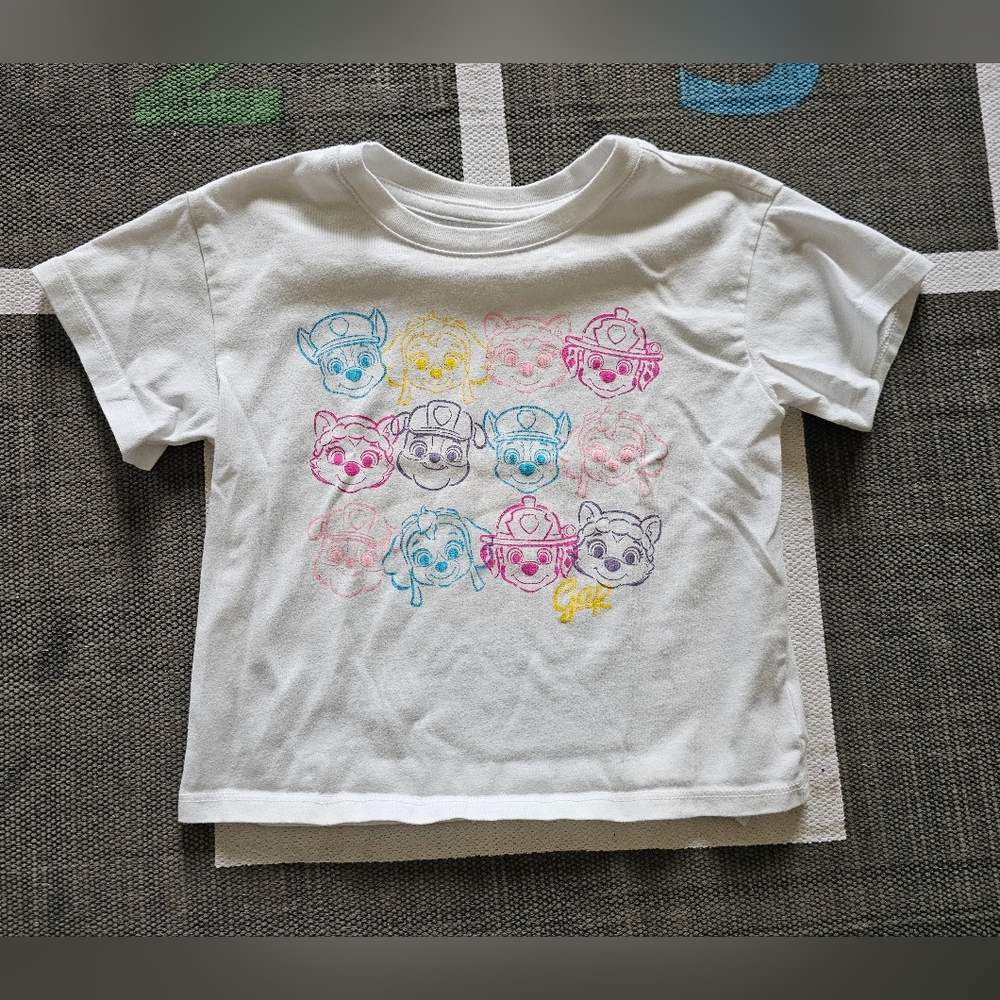 Paw patrol gap t shirt, 5 years